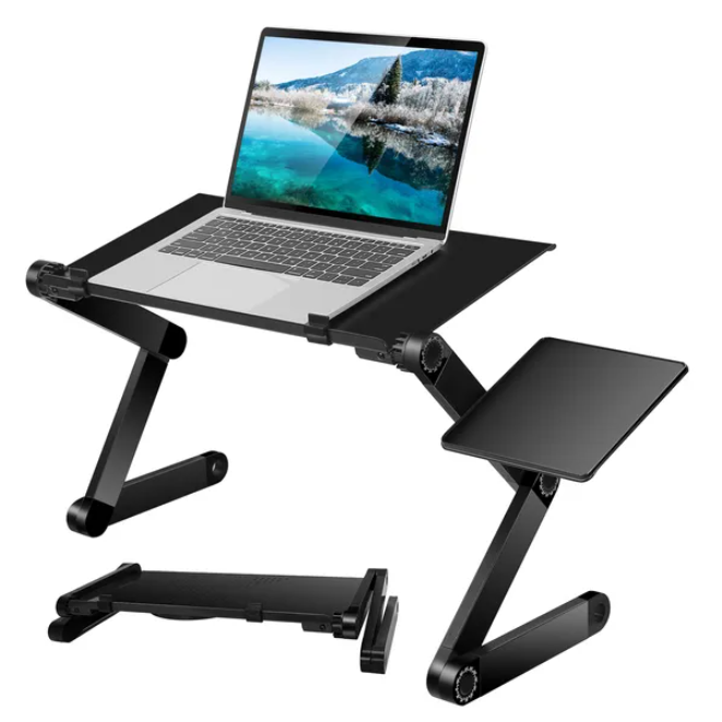 Foldwell Foldable Laptop Desk — Adjustable Bed & Sofa Tray