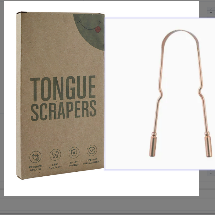 Pure Copper Tongue Cleaner U-Shaped Scraper Oral Care Tool